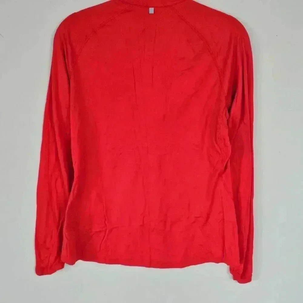 NIKE Red‎ Sports Jumper XL Mens Dri-Fit Pullover Half Zip Outdoors Outerwear
